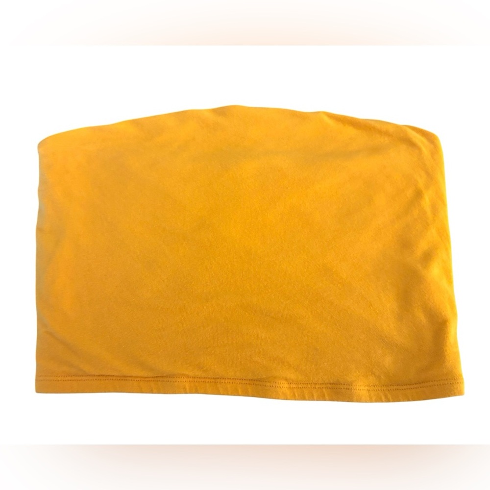 Garage Yellow Crop Tube Top